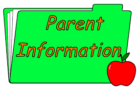 Green folder with Parent Information