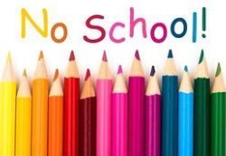 No School with Colored Pencils