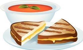 soup with sandwich
