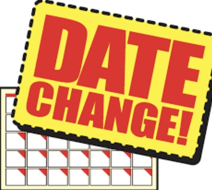 Calendar with words Date Change