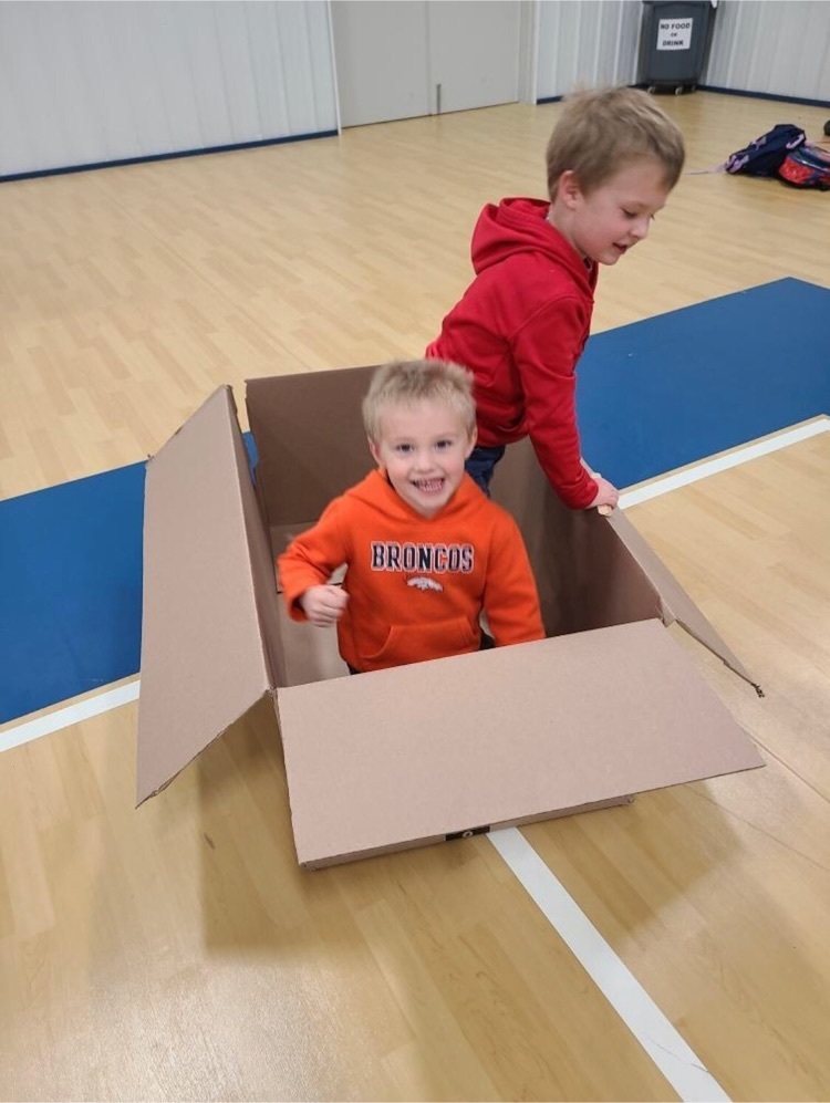 kids playing in boxes
